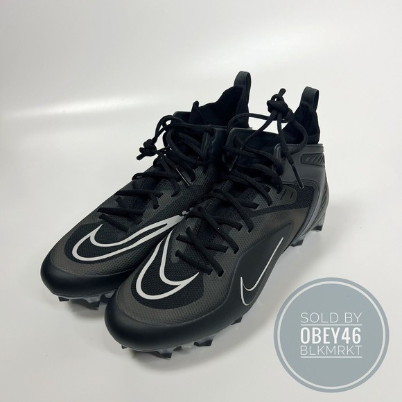 Nike Alpha Huarache 8 Elite LAX Cleats Black CW4440-011 Men's Size 11.5 - Picture 2 of 6